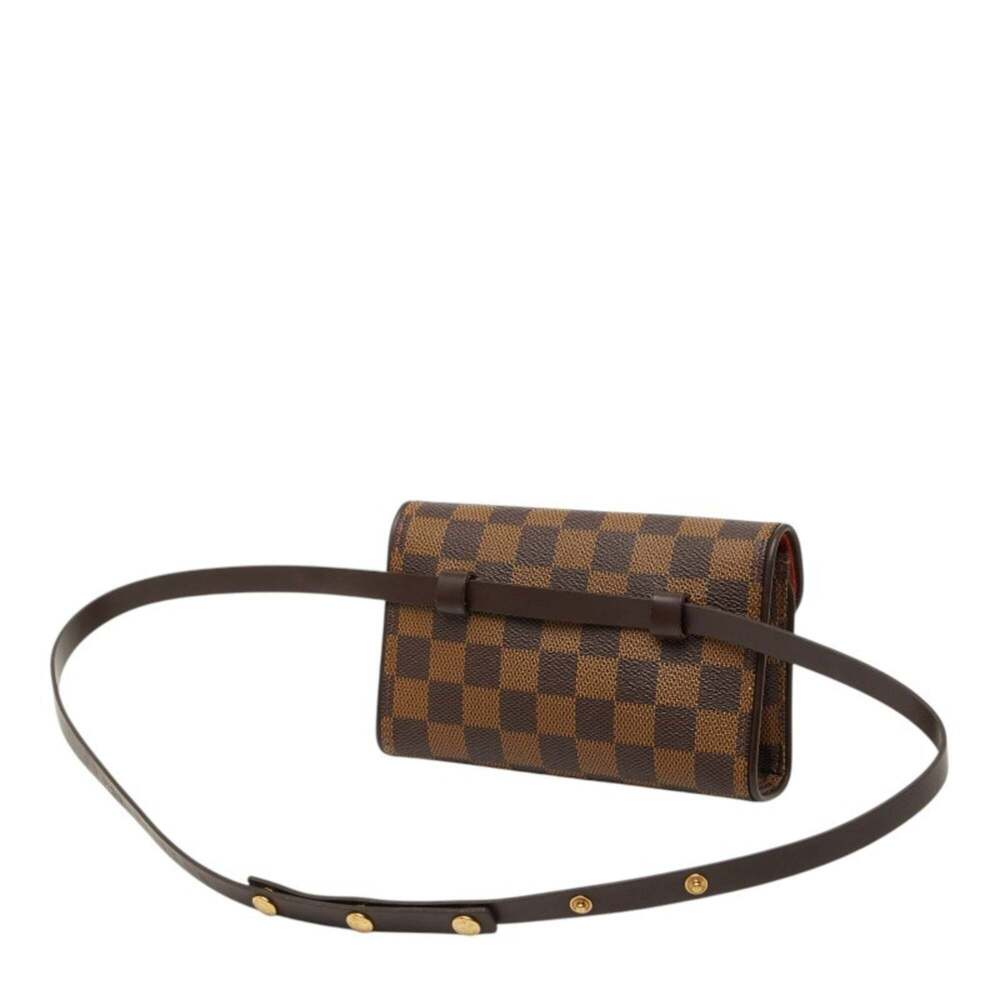 LOUIS VUITTON Brown Damier Leather Pochette Fanny Pack - Picture 2 of 9